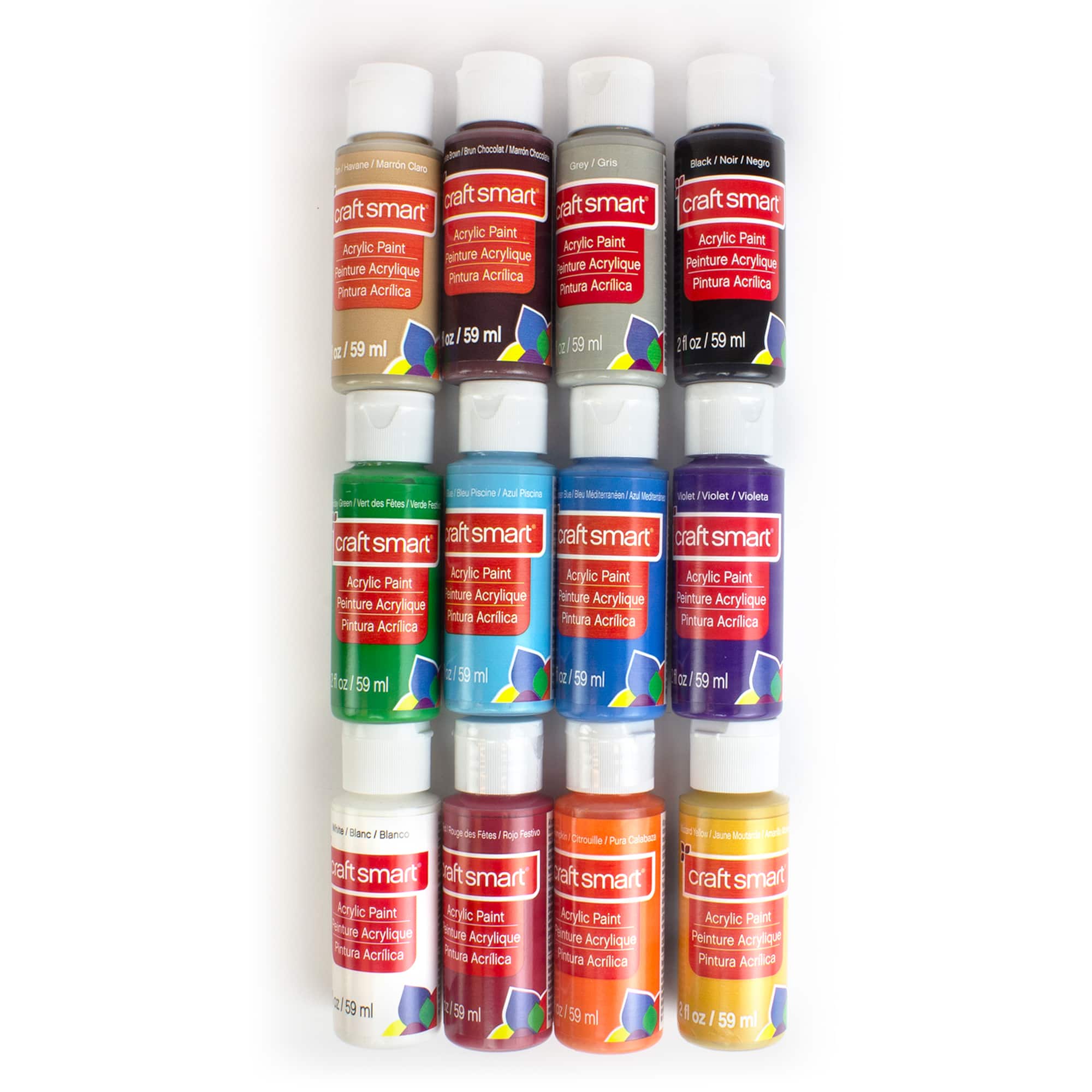 12 Packs: 12 ct. (144 total) Matte Acrylic Paint Value Set by Craft Smart™